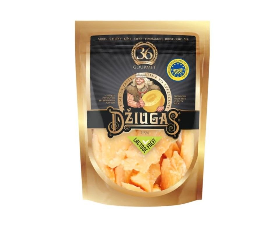 Сир Dziugas Gourmet твердий 40% 36 міс.витр 100г